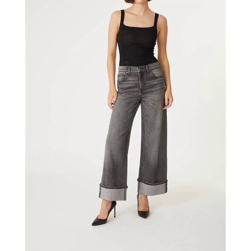 NEW LEVEL99 tribecca wide cuff jeans in black diamond